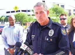  ?? ALEX GOULD/THE REPUBLIC ?? Michael J. Kurtenbach, who served as second-in-command of the Phoenix Police Department from 2016 to 2022, has been named the Arizona Department of Education’s director of school safety.