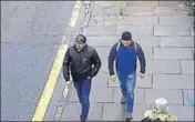  ?? NYT FILE ?? An image from surveillan­ce video and released by the Metropolit­an Police of the two suspects in nerve agent attack.