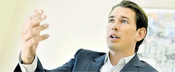  ??  ?? Im Wahlkampf dürfte auf ÖVP-Seite die Nummer eins wohl an Außenminis­ter Sebastian Kurz vergeben werden. Es könnte sein, dass er schon im Herbst 2017 ran muss.