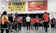  ?? JACQUES NAUDE African News Agency (ANA) ?? COSATU held its 14th elective congress at Gallagher Convention Centre in Midrand, Johannesbu­rg, this week. |