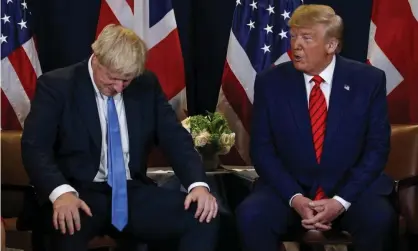  ?? Photograph: Evan Vucci/AP ?? ‘Trump’s America gained a new utility for the British: not a place that Britain secretly looks up to, but a place that Britain is unlike.’