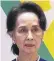  ?? ?? Suu Kyi: Still detained