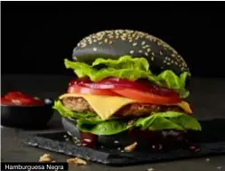  ??  ?? Hamburgues­a Negra