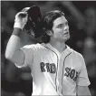  ?? AP/CHARLES KRUPA ?? Boston Red Sox outfielder Andrew Benintendi (Arkansas Razorbacks) is one of several players who will put a nickname on their uniform nameplates later this month during the “Players Weekend.”