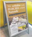  ?? ARCHIVFOTO: JULIA BAUMANN ?? Ende Mai schließt die Post im Rewe. Seitdem gibt es auf der Insel keine Filiale mehr.