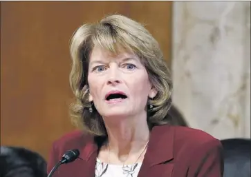  ?? Patrick Semansky Associated Press ?? ALASKA Republican Sen. Lisa Murkowski has been critical of the impeachmen­t process in the House, describing it as rushed. But she wants a “full and fair” impeachmen­t trial conducted in the Senate.