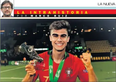  ??  ?? REVELACIÓN. Debutó con el Benfica en Copa, con el filial ha jugado 17 partidos y en la Youth League, tres.