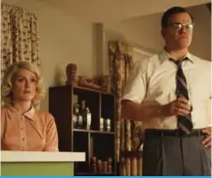  ??  ?? This file image released by Paramount Pictures shows Julianne Moore, left, and Matt Damon in a scene from “Suburbicon.”