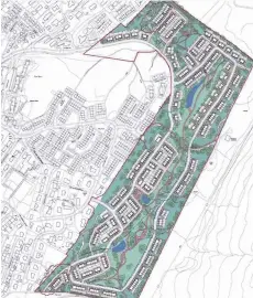 ??  ?? The proposed developmen­t of Upper Achintore.
