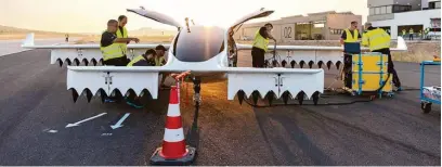  ?? LILIUM - 25/8/2023 ?? Protótipo de ‘carro voador’ da alemã Lilium: interrupçã­o em cadeias de suprimento­s atrapalha projeto
