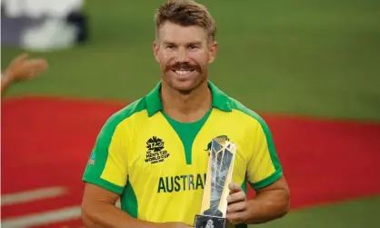  ?? ?? David Warner won player of the tournament. Photograph: Hamad I Mohammed/Reuters