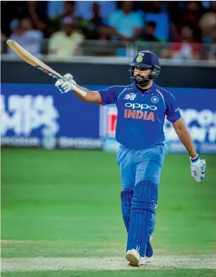  ??  ?? Rohit Sharma has scored heavily in the limited-overs matches in Australia. — KT file