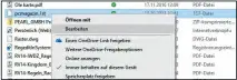  ??  ?? Ein neuer Kontextmen­üpunkt ermöglicht das Bearbeiten unbekannte­r Dateien mit dem Editor.