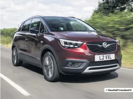  ??  ?? &gt; Vauxhall Crossland X