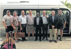  ??  ?? South African farmers meet Angolan tourism ministry general secretary Julio Silva.