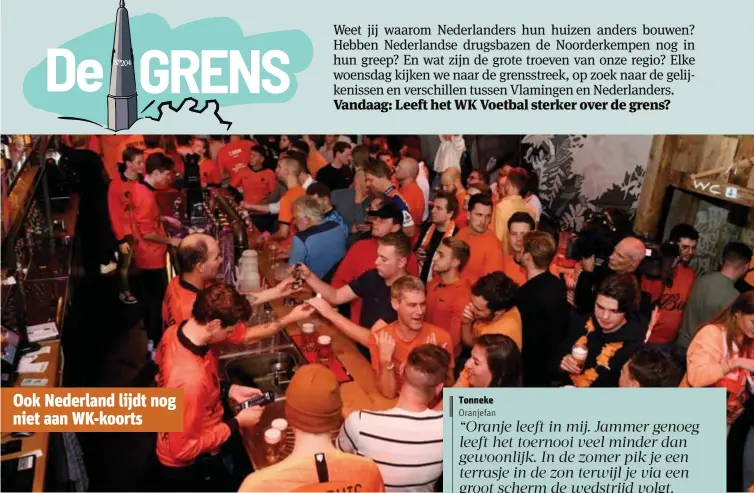  ?? FOTO'S JAN VAN DER PERRE ?? Alles kleurt stilaan toch weer oranje aan de cafétogen in Breda.