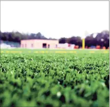  ?? File photo ?? A synthetic field turf at a high school football field.