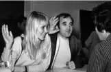  ??  ?? In this file photo taken on January 5, 1967 French singer Charles Aznavour and Swedish model Ulla Thorssel swear in during their wedding ceremony in Las Vegas.