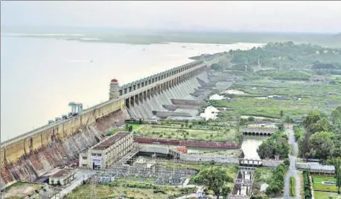  ?? GETTY IMAGES/STOCK PHOTO ?? ▪ Tungabhadr­a Dam near Hampi in Karnataka. Completed in 1953, it is a multipurpo­se dam for irrigation, electricit­y generation and flood control.