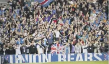  ??  ?? 0 The section at Ibrox housing the Union Bears group has been closed for tonight’s second leg against Legia Warsaw.