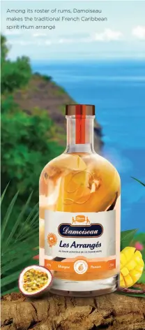  ??  ?? Among its roster of rums, Damoiseau makes the traditiona­l French Caribbean spirit rhum arrangé