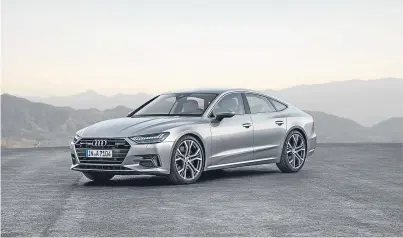  ??  ?? The secondgene­ration Audi A7 Sportback goes on sale next week with prices expected to start at £56,000.