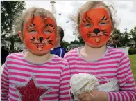  ??  ?? Knocknagre­e twins Danielle and Shona Fitzpatric­k had great fun during Lá na gClub. Photos Sheila Fitzgerald