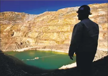  ?? Don Bartletti Los Angeles Times ?? MOUNTAIN PASS mine, shown in 2011, in the Mojave Desert was until the 1980s the world’s biggest producer of rare- earth metals. It has been closed since 2015, leaving the U. S. heavily reliant on China for the elements.