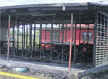  ?? Photo: Wati Talebula ?? Vuci Methodist School in Nausori on February 16, 2019, after a fire on Friday night razed it.