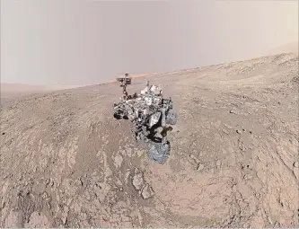  ?? NASA - JPL-CALTECH - MSSS ?? A self-portrait taken by NASA's Curiosity rover in the Gale Crater.
