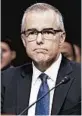  ??  ?? Andrew McCabe claims Rod Rosenstein talked about ousting President Trump.