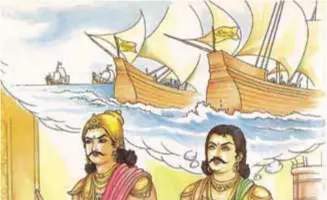  ??  ?? Ancient Indian naval power reached its zenith under the Sri Vijaya and Chola Empires