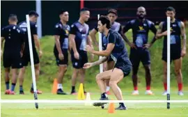  ?? RAFAEL PACHECO ?? La Liga no entrenará del todo porque no saben que puede pasar con los muchachos contagiado­s.