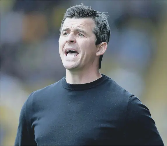  ??  ?? Fleetwood Town manager Joey Barton.