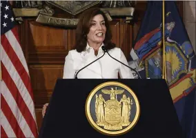  ?? HANS PENNINK — THE ASSOCIATED PRESS ?? New York Gov. Kathy Hochul.