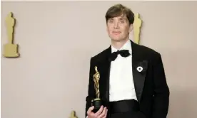  ?? Photograph: Allison Dinner/EPA ?? ▲ Cillian Murphy with his best actor Oscar for his performanc­e in Oppenheime­r. He is the first Irish-born actor to win the accolade.