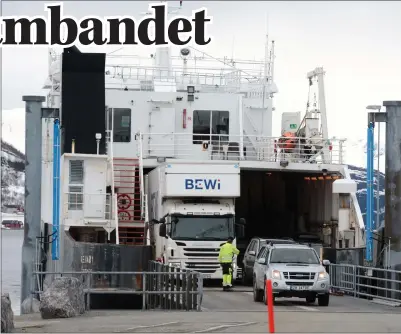  ?? FOTO: TORBJØRN O. KARLSEN ?? KLAR: Det var Boreal Sjø AS som vant anbudet og dermed skal drifte sambandet til Laukøy og Arnøy i tiden fram til 2026.