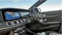  ??  ?? Luxury-car interiors don’t come much better than E-class. E 43 gets a bit of extra Amg-bling.