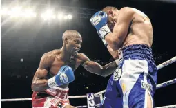  ?? /GETTY IMAGES/ DAVID FITZGERALD ?? Zolani Tete in action against Omar Andres Narvaez in Belfast, Ireland.