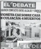  ??  ?? >La tarde del 8 de diciembre del 2018, una avioneta se estrelló con una casa en Culiacán; 4 muertos y 2 heridos.