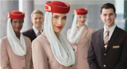  ?? ?? Emirates has begun a worldwide campaign to recruit 3,000 cabin crew and 500 airport services employees to join its Dubai hub