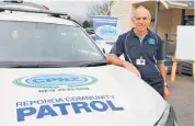  ?? Photo / Mead Norton ?? Bruce Vermeulen (left) at the unveiling of the Reporoa Community Patrol’s new vehicle on Friday last week.