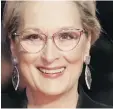  ??  ?? “I am honoured beyond measure by this nomination for a film I love, a film that stands in defence of press freedom, and inclusion of women’s voices in the movement of history ... Thank you from a full heart.” The Post nominee Meryl Streep via email