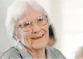  ??  ?? To Kill a Mockingbir­d author Harper Lee joined Alabama’s Academy of Honor in 2001.
