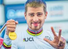  ?? FOTO: AFP ?? Unerreicht – Peter Sagan schafft den historisch­en WM-Hattrick.