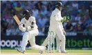  ??  ?? Jofra Archer holes out off Nathan Lyon at Headingley. ‘I thought I had messed the series up,’ said the England bowler. Photograph: Stu Forster/Getty Images