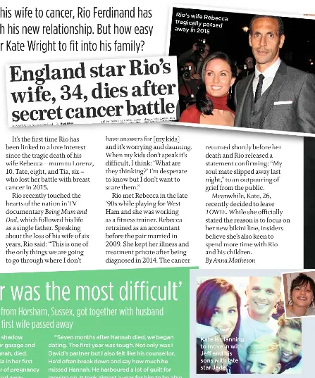  ??  ?? Sally married Russ after his wife Caron’s tragic death