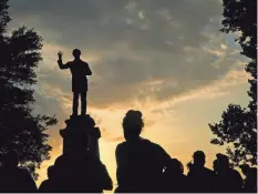  ?? YALONDA M. JAMES/USA TODAY NETWORK ?? Protests have surrounded statues of Confederat­e leaders such as Jefferson Davis.