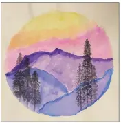  ??  ?? Lainey Mills, a sixth-grade student at Mrs. Wiggins Art School in Cabot, received the Mid-Southern Watercolor­ists Award for Achievemen­t in Watercolor with Dreamscape.