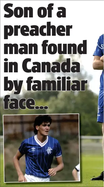  ??  ?? Rangers U20s captain Cammy Palmer, who was spotted by former Ibrox star